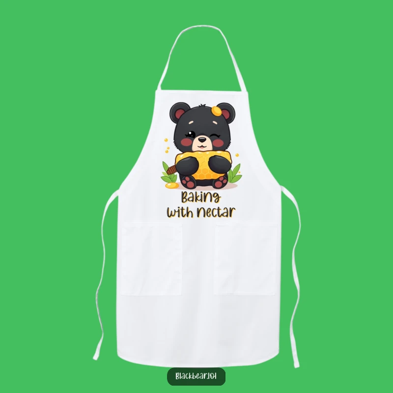 Funny Apron: Bear Honey Cub, A Hilarious Present for Sweet Chefs!