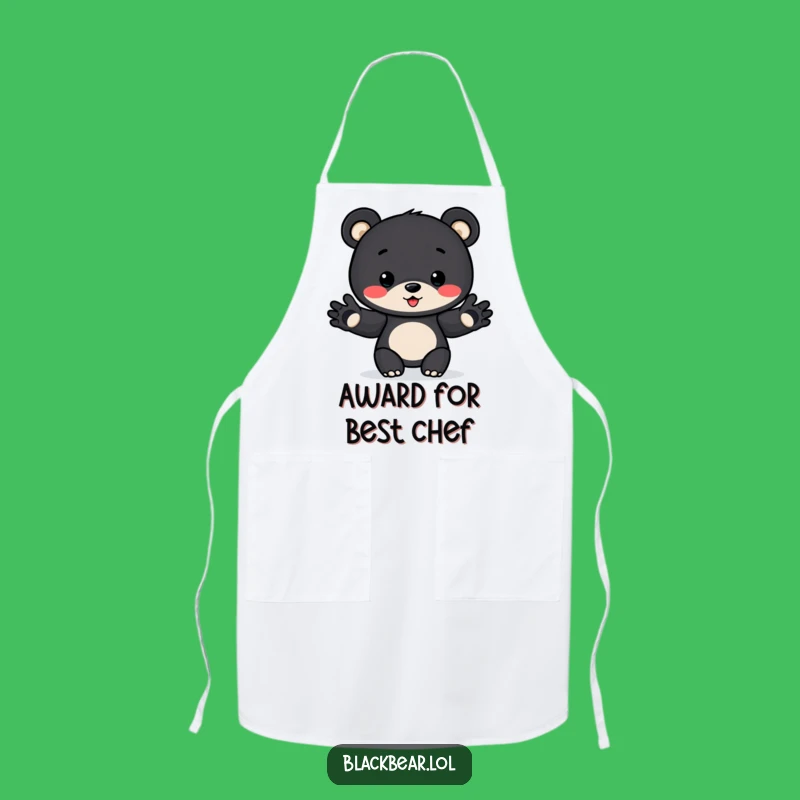 Funny Award Bear Cub Apron: Chef's Best Present Funny Gift for Cooks