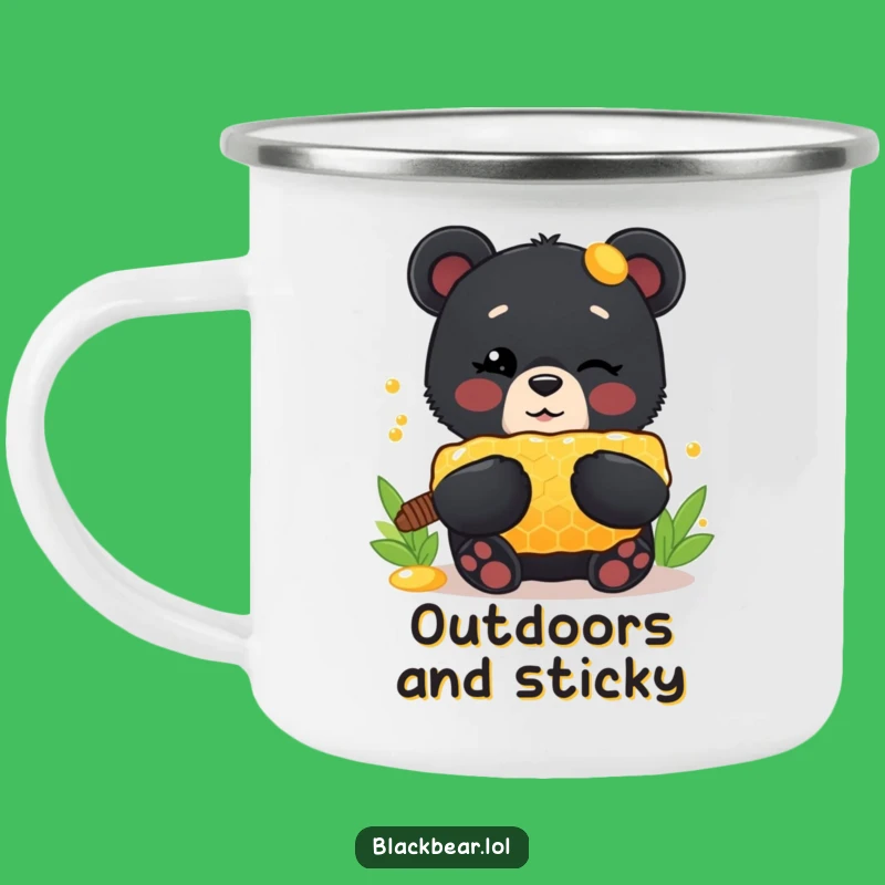Funny Camping Mug: Bear Honey Cub, Your Adventurous Humorous Present!