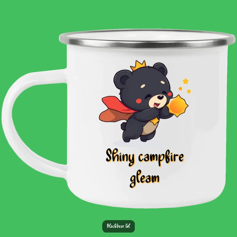 Funny Regal Bear Cub Camping Mug - Shiny Hunter Cup, Outdoor Gift