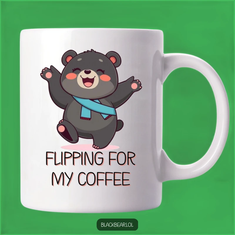 Funny Bear Cub Cartwheel Mug: A Hilarious Gift for Energetic Souls