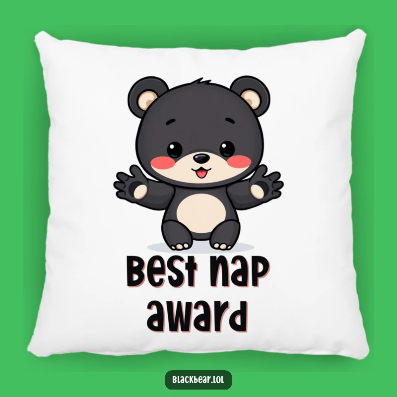 Funny Award Bear Cub Pillow: Comfy Presentation Funny Gift for Cozy Spaces
