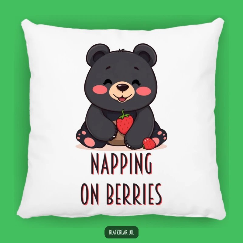Funny Bear Berry Pillow - Smiling Balance Cushion, Perfect Funny Gift
