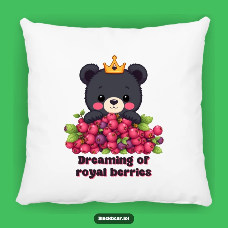 Funny Crowned Bear Pillow - Cute Peeking Bear Cushion, Perfect Funny Gift