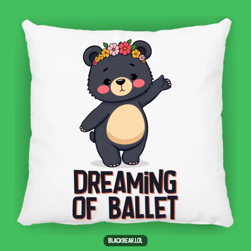 Funny Dancing Bear Pillow: Snuggle Up with Graceful Charm