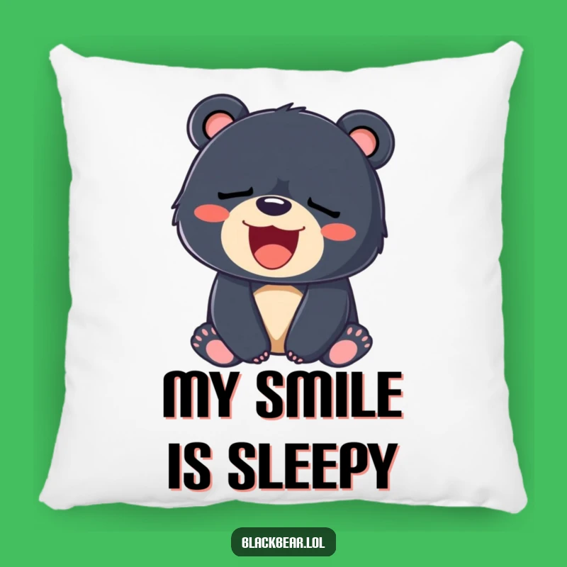 Funny Sleepy Bear Cub Pillow: Cozy Comfort for Sweet Dreams