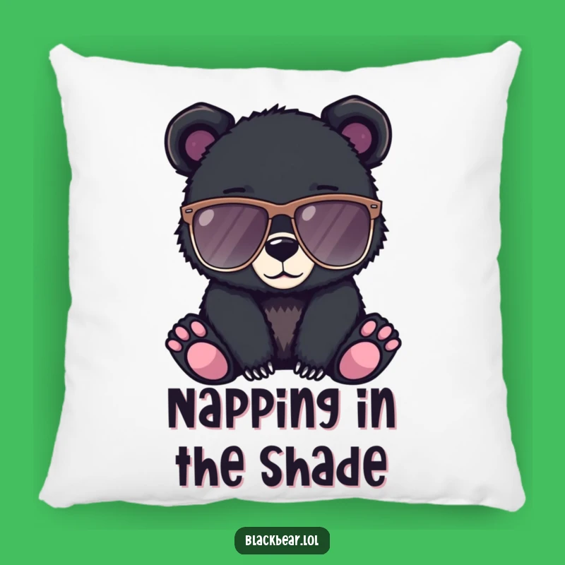 Funny Cool Bear Cub Pillow: Cozy Comfort with a Stylish Edge