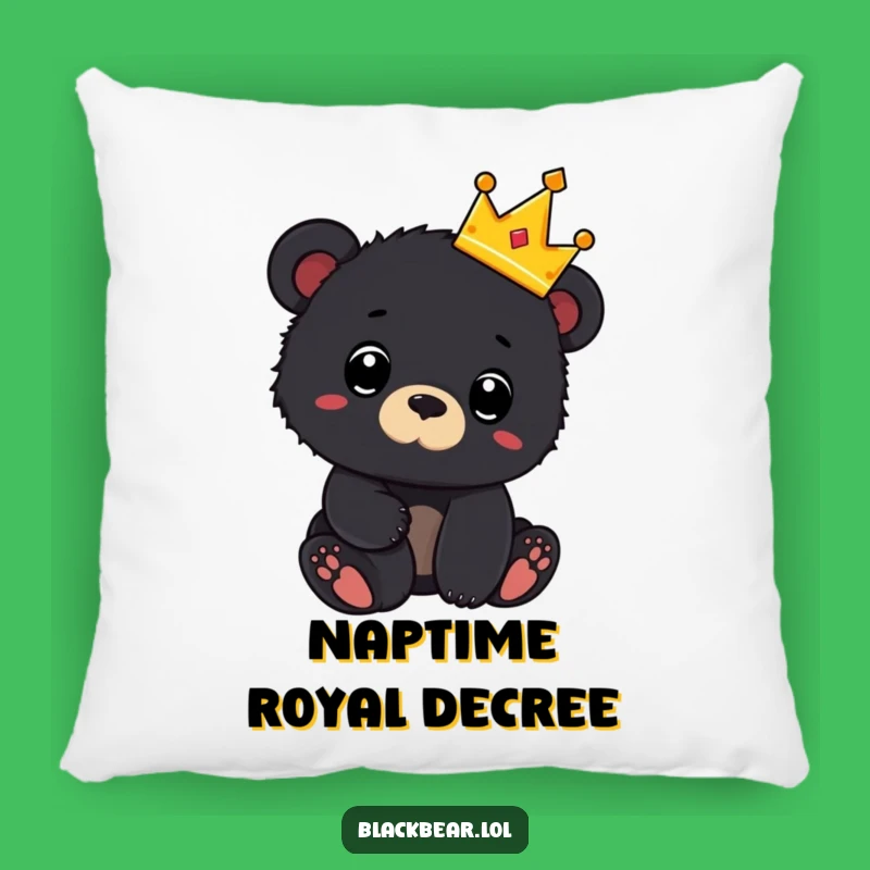 Funny Royal Bear Pillow: Add Plush Comfort and Hilarious Charm