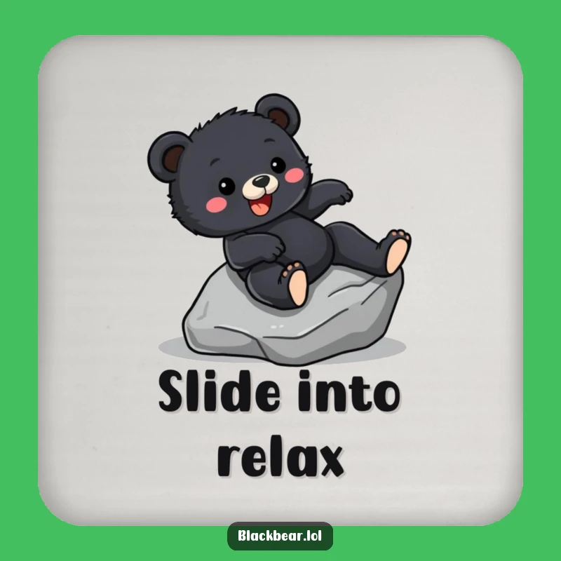 Funny Bear Cub Sliding Coaster: Thrill Drink Protection, Hilarious Adventure Accessory