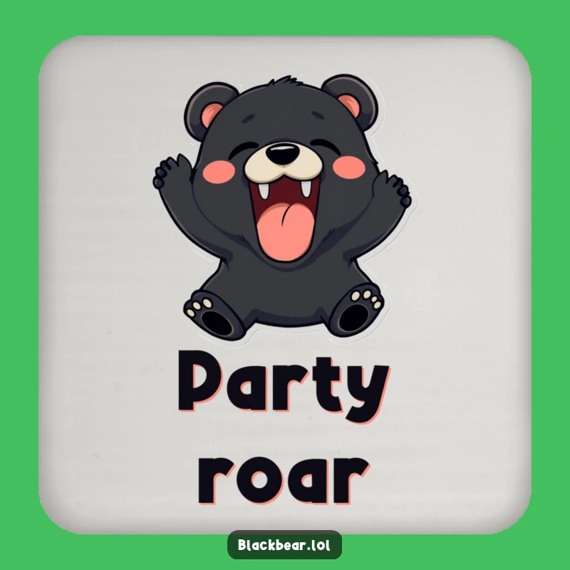 Funny Roaring Bear Coaster: Protect Surfaces with Playful Charm Gift