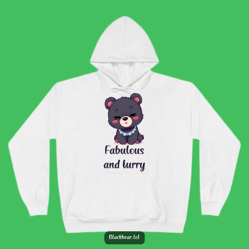 Funny Bear Cub Wink Hoodie: Cozy Up with Some Sparkle!