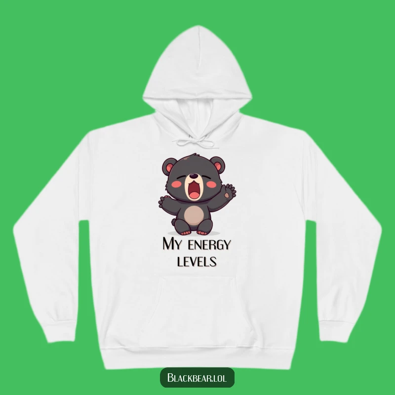 Funny Sleepy Cub Hoodie - Cozy Yawning Bear Gift for Lounging