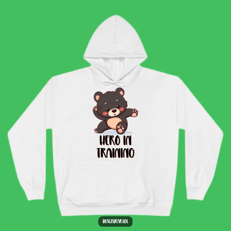 Funny Heroic Bear Cub Hoodie: Cozy Up with This Epic Fail Design, Great Gift