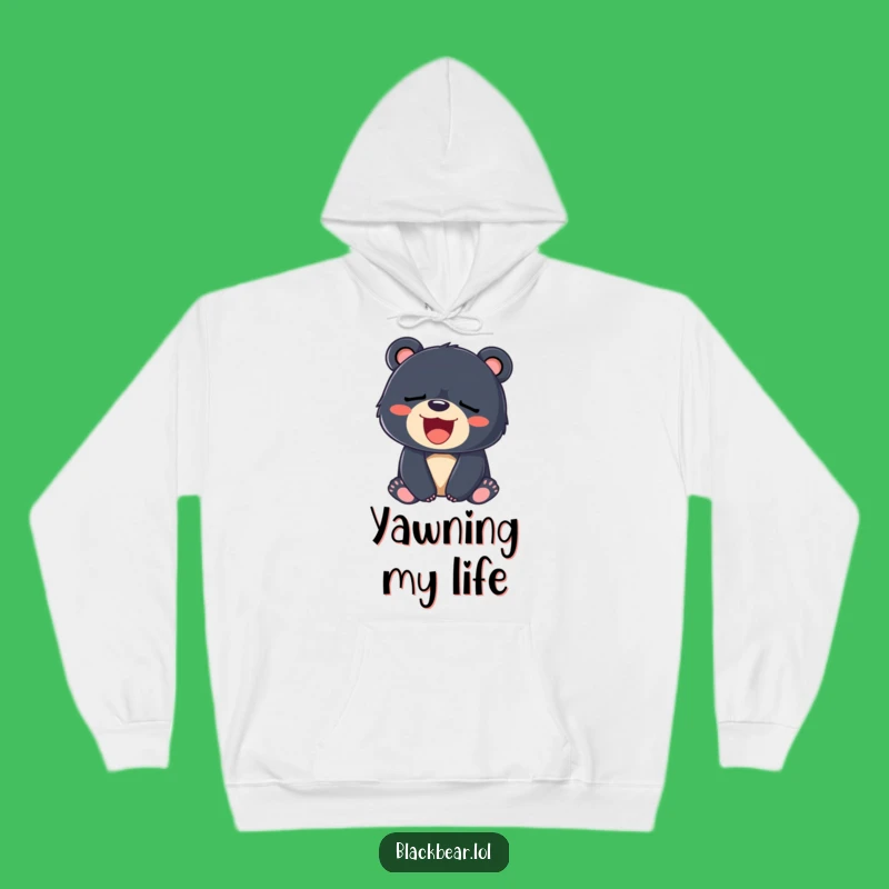 Funny Sleepy Bear Cub Hoodie: Snuggle Up with Yawning Comfort