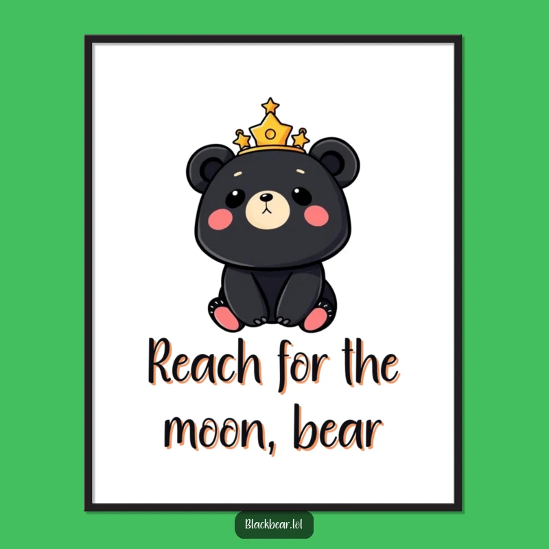 Free Printable Wall Art: Starry Bear Celestial Night Dream Decor Download