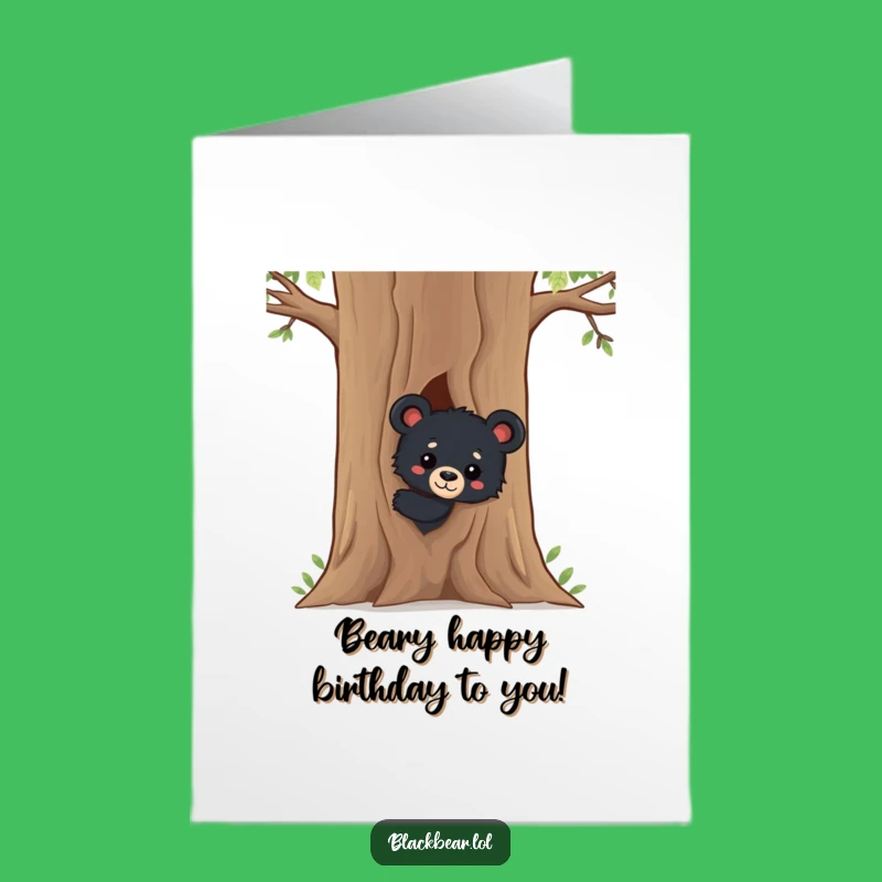 Funny Free Printable Bear Cub Birthday Card: Adorable & Downloadable Gift for Laughs