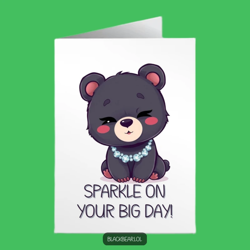 Free Printable Birthday Card: Wink & Sparkle Bear Cub - Downloadable Gift!