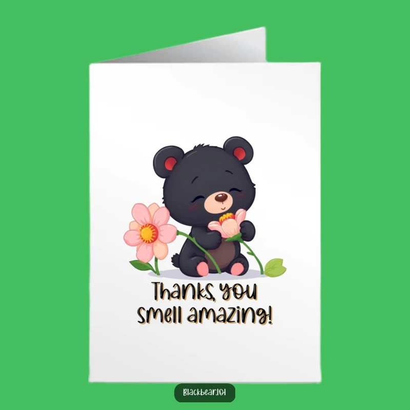 Charming Free Printable Thank You Card: Curious Cub, Flower Fun, DIY Gift
