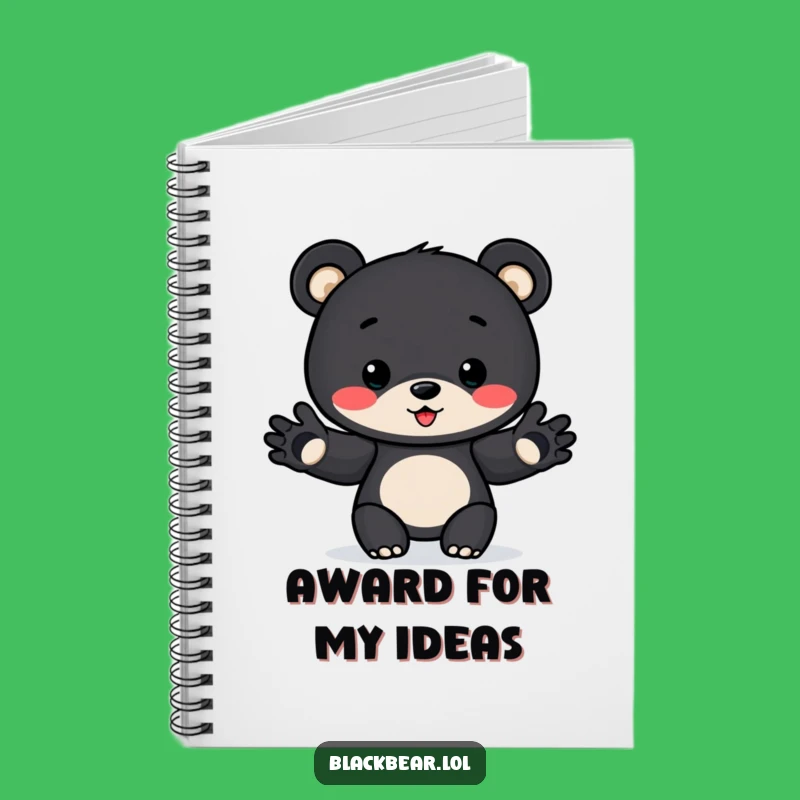 Funny Award Bear Cub Notebook: Jot Down Wins Funny Gift for Writers