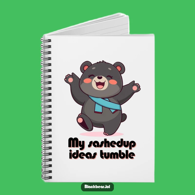Funny Bear Cub Cartwheel Notebook: Jot Down Energetic Ideas