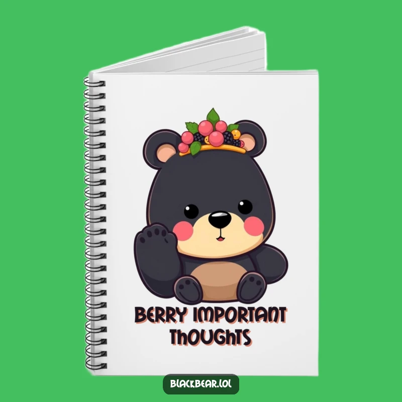 Funny Bear King Notebook: Berry Crown Journal, Humorous Gift for Writers