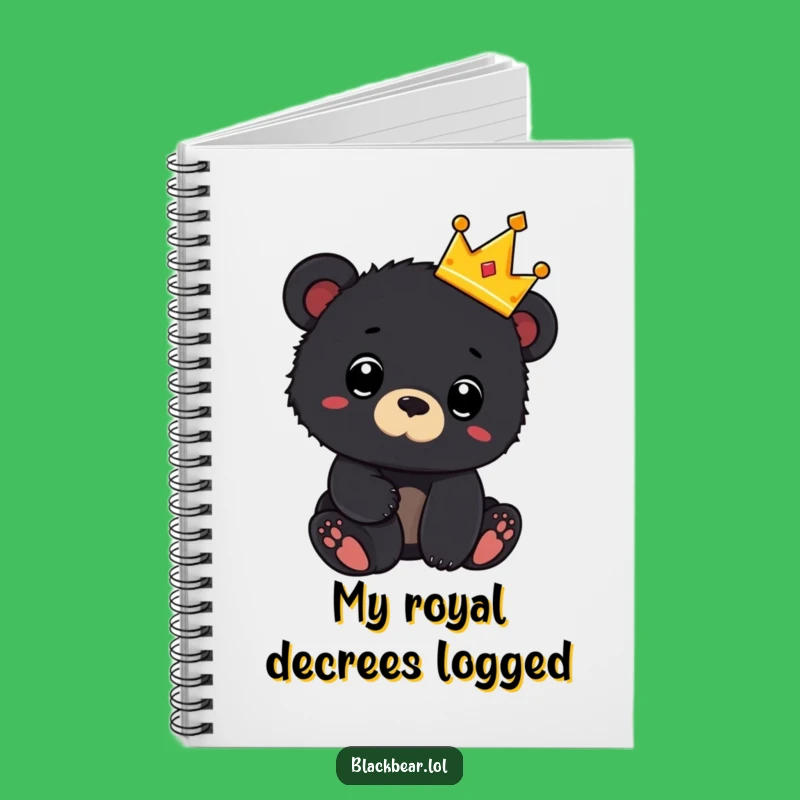 Funny Royal Bear Notebook: Jot Down Ideas with Adorable Surprise