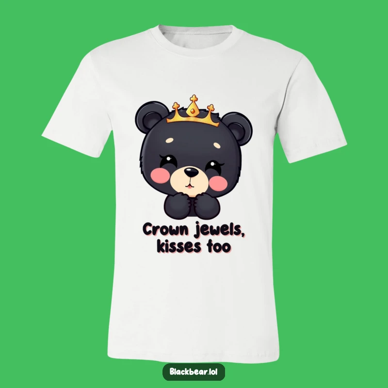 Funny Bear Cub Kiss T-Shirt: Spread Some Sparkly Love