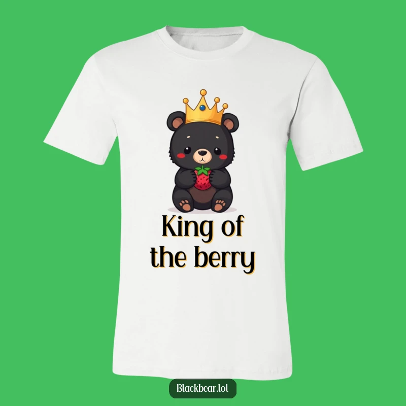 Funny Bear Cub Crown T-Shirt: Wear Your Regal Balancing Skill