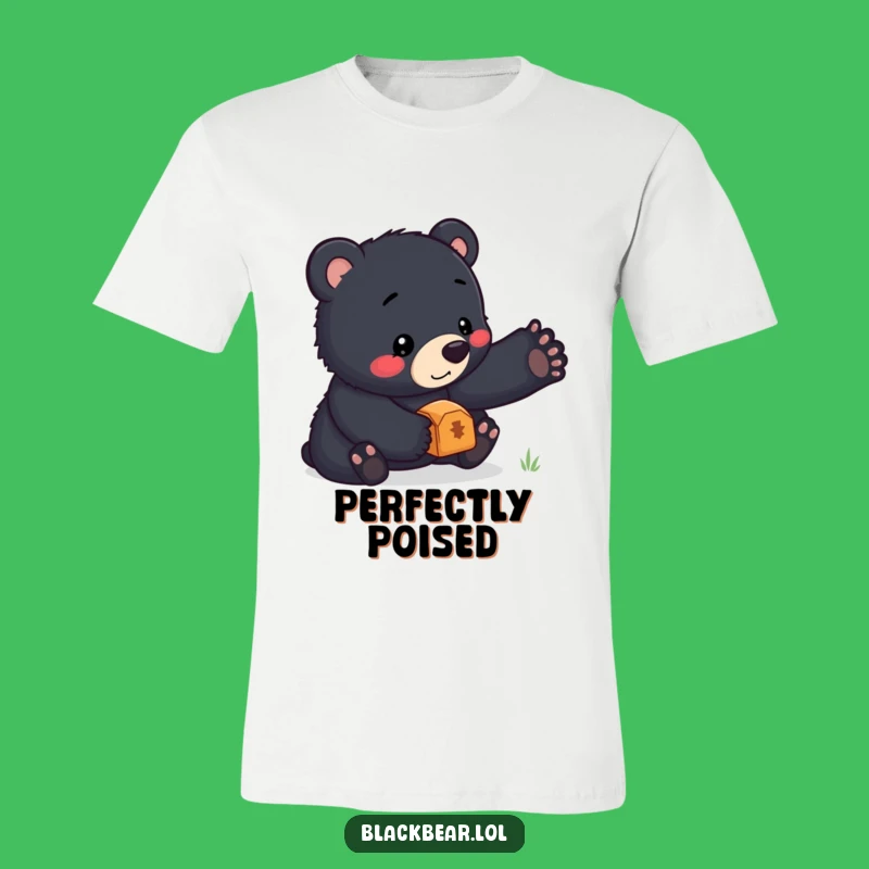 Funny Bear Cub Treasure Tee: Cute Animal Balance Shirt, Ideal Humorous Gift Surprise