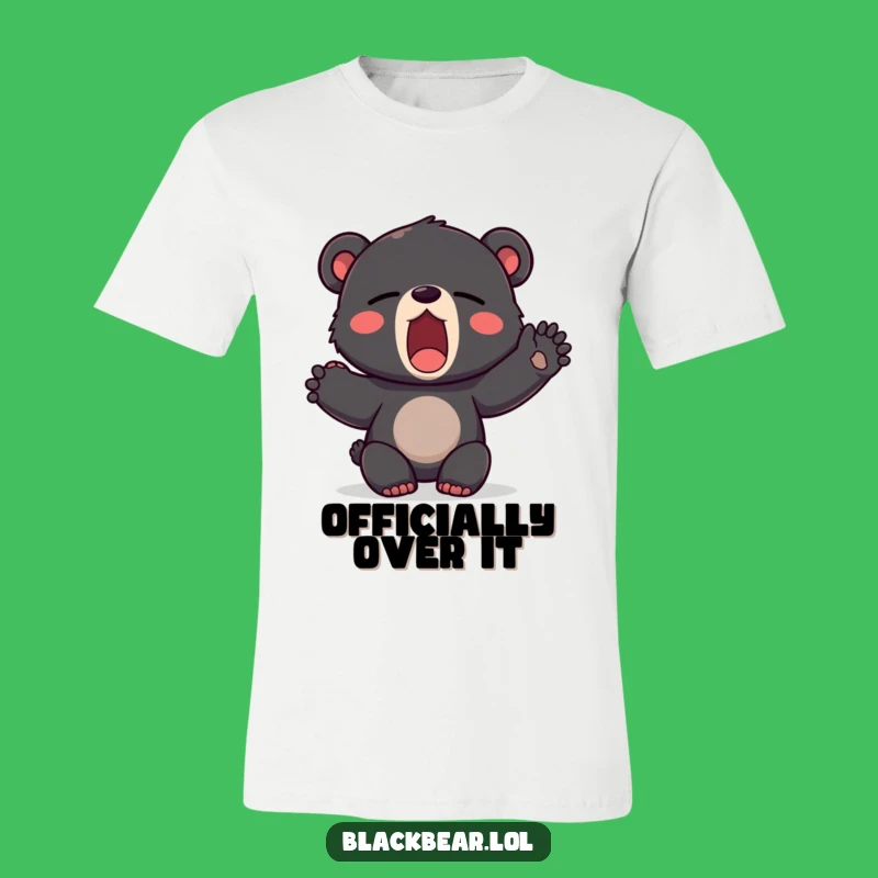 Funny Yawning Bear T-Shirt - Sleepy Cub Graphic Tee, Perfect Gift