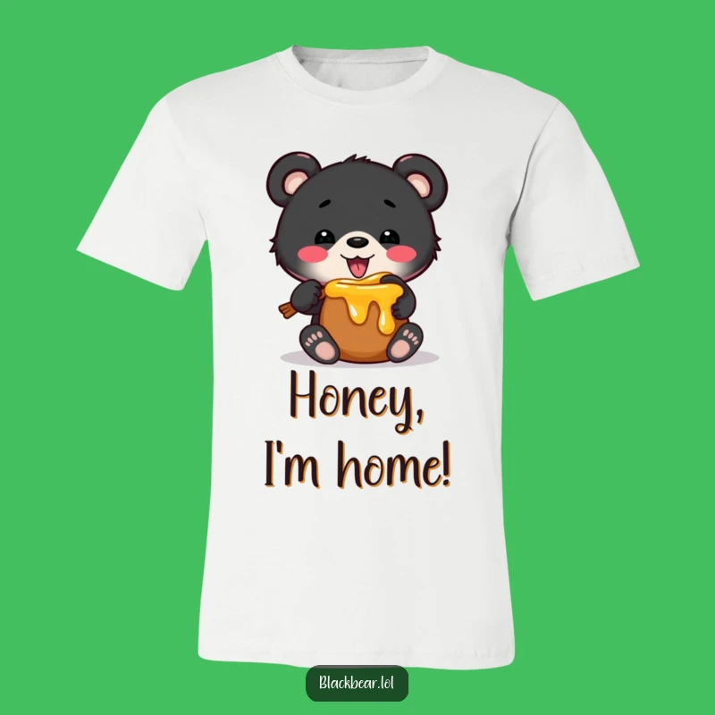 Funny Bear Cub Honey Pot T-Shirt - Hilarious Animal Shirt, Ideal Funny Gift for Lovers!