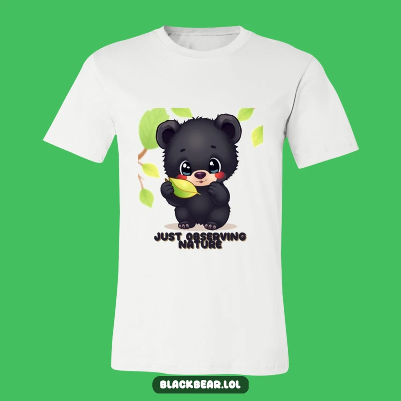 Funny Curious Bear Cub Tee: Nature's Wonders Shirt, Ideal Humorous Gift for Explorers