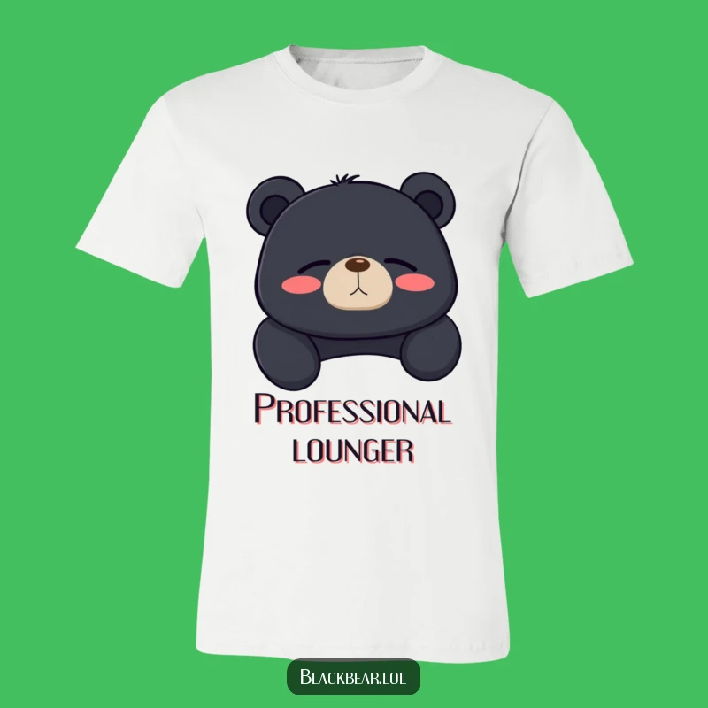 Funny Lounging Bear T-Shirt: Contented Sigh, a Hilarious Gift for Relaxation