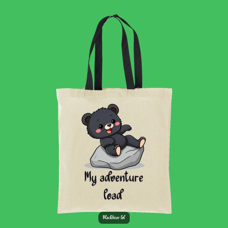 Funny Bear Cub Sliding Tote: Adventure Bag, Hilarious Thrill Seeker Accessory